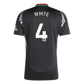 Levné Arsenal White 4 Venkovní Fotbalové dresy 2024-25 Krátký Rukáv